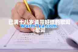 已满十八岁请带好纸的歌词-歌词