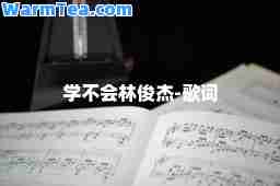 学不会林俊杰-歌词