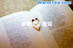 爱情错觉-歌词 爱情错觉-歌词