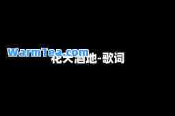 花天酒地-歌词