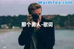 那个男人-歌词