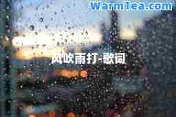 风吹雨打-歌词