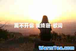 离不开你 黄绮珊-歌词