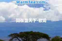 同在蓝天下-歌词
