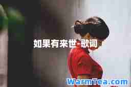 如果有来世-歌词