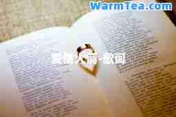 爱情火箭-歌词