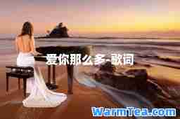 爱你那么多-歌词