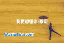我更想懂你-歌词