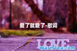 爱了就爱了-歌词