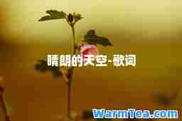 晴朗的天空-歌词