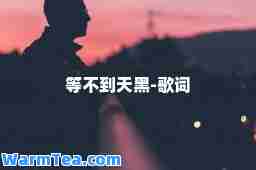 等不到天黑-歌词