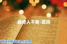 曲终人不散-歌词