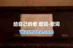 给自己的歌 歌词-歌词
