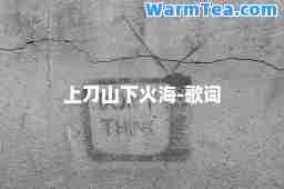 上刀山下火海-歌词