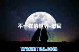 不一样的世界-歌词