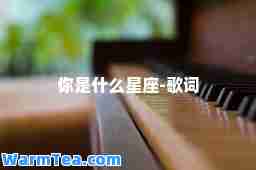 你是什么星座-歌词