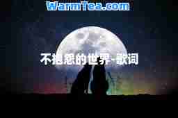 不抱怨的世界-歌词