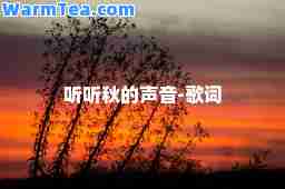 听听秋的声音-歌词