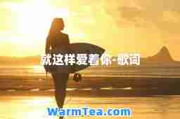 就这样爱着你-歌词