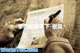 拿得起放不下-歌词