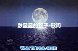 数星星的孩子-歌词