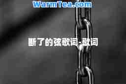 断了的弦歌词-歌词