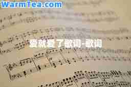 爱就爱了歌词-歌词
