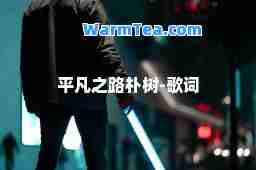 平凡之路朴树-歌词