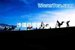 沙漠骆驼歌词-歌词