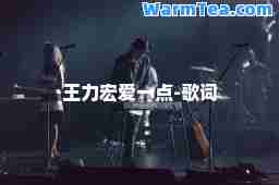 王力宏爱一点-歌词