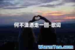 何不潇洒走一回-歌词