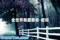 全世界我你-歌词
