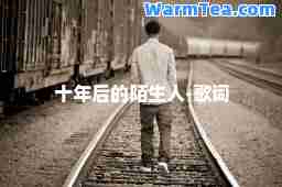 十年后的陌生人-歌词