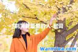 别哭我的人-歌词