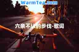 六亲不认的步伐-歌词