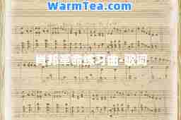 肖邦革练习曲-歌词