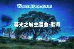 暮光之城主题曲-歌词