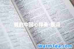 我的中国心伴奏-歌词
