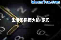 生活因你而火热-歌词