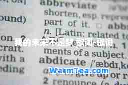 我的未来不是梦 歌词-歌词