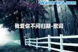 我爱你不问归期-歌词