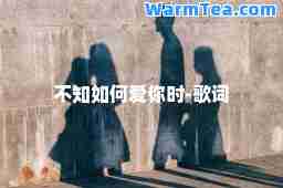 不知如何爱你时-歌词