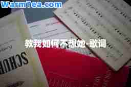 教我如何不想她-歌词