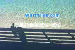 简单的幸福歌词-歌词