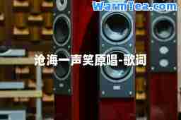 沧海一声笑原唱-歌词