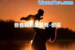 爸爸妈妈我-歌词