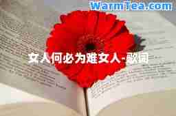 女人何必为难女人-歌词