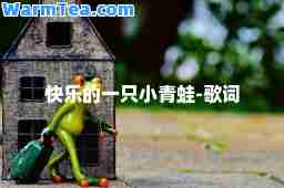 快乐的一只小青蛙-歌词