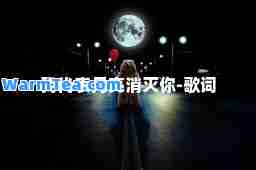 我代表月亮消灭你-歌词