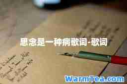思念是一种病歌词-歌词